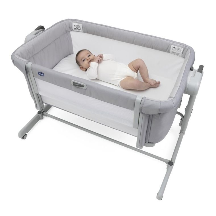 Chicco, Co-Sleeping Next2me, Magic Evo, patut atasabil, Grey Mist