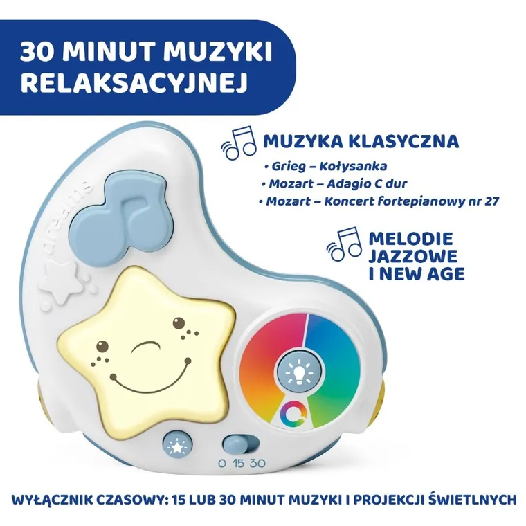 Chicco, First Dreams, Enjoy colors, covoras pentru copii, 3 in 1, albastru