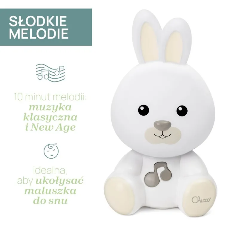 Chicco, First Dreams, lampa de noapte, Iepuras