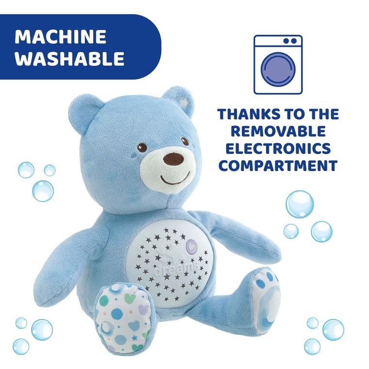Chicco, First Dreams, Ursulet cu proiector, albastru
