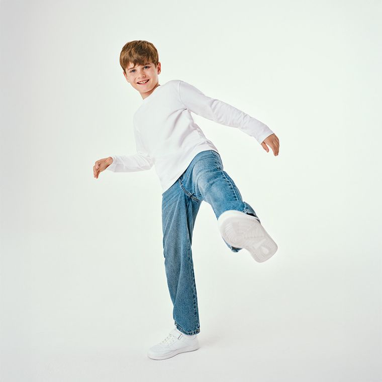 Cool Club, Blugi pentru baieti, loose fit, albastru