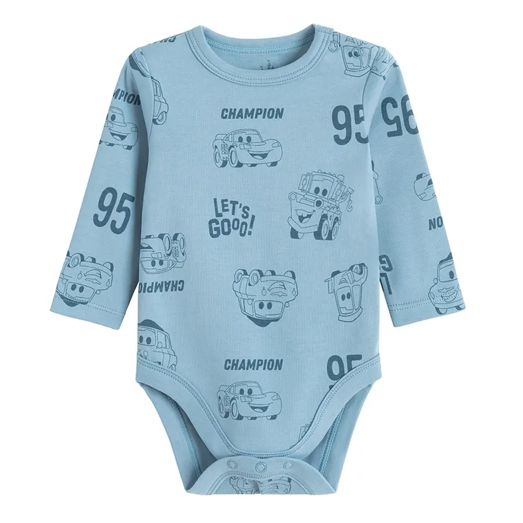 Cool Club, Body cu maneca lunga pentru baieti, mix, imprimeu Cars, set, 3 buc.