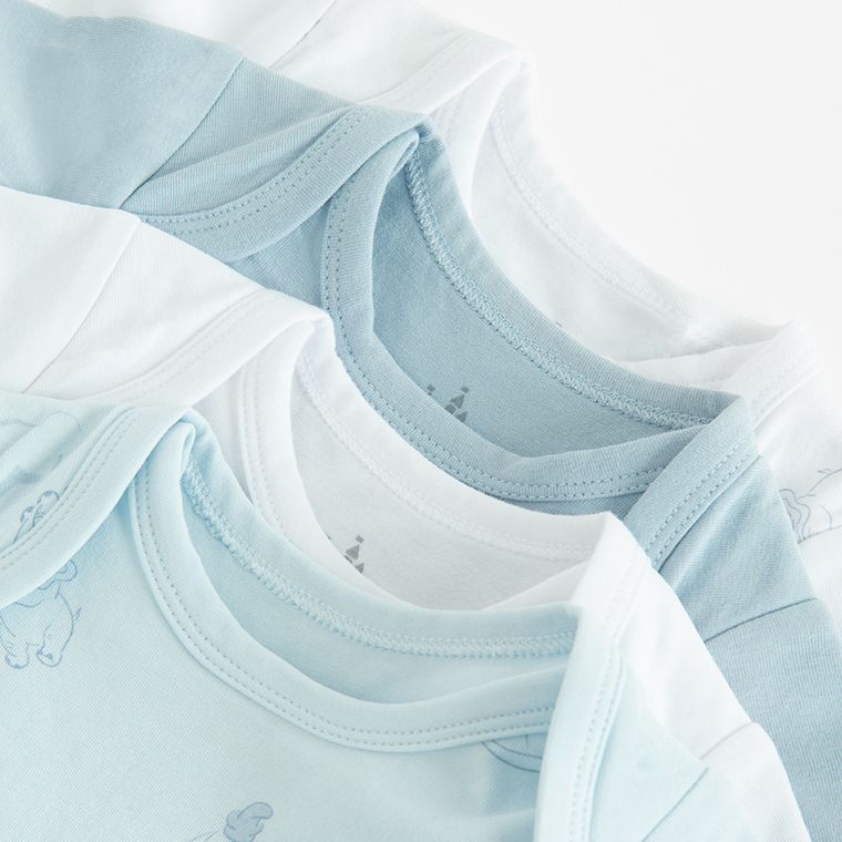 Cool Club, Body cu maneca scurta pentru baieti, mix, set, 4 buc., imprimeu Dumbo