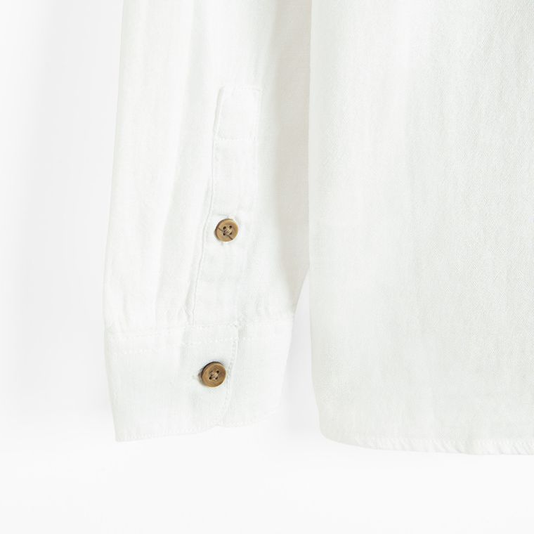 Cool Club, Camasa cu maneca lunga pentru baieti, cu in, regular, alb