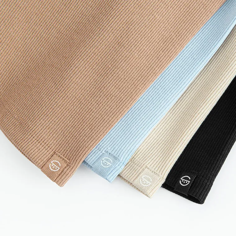 Cool Club, Colanti scurti pentru fete, din tricot striat, mix, set, 4 buc.