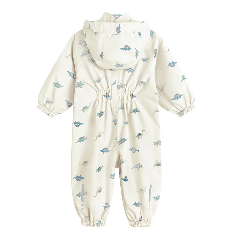 Cool Club, Combinezon impermeabil cu gluga pentru baieti, bej