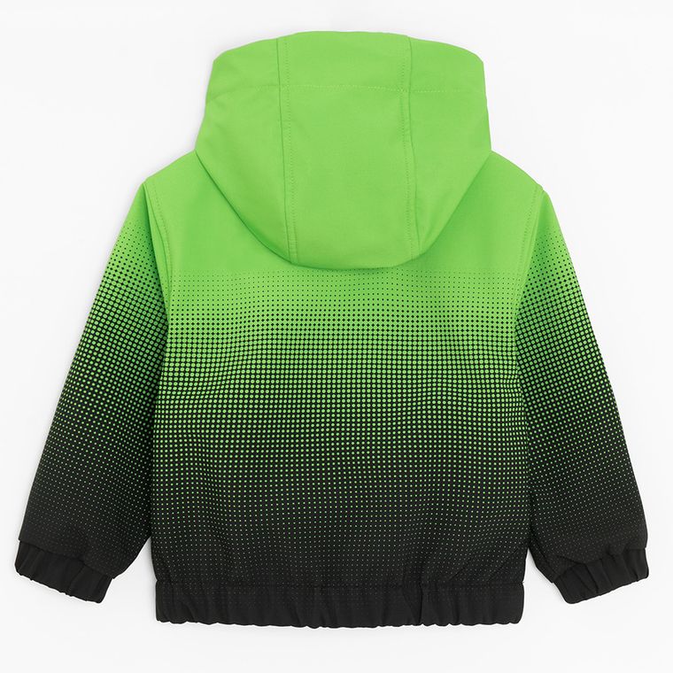 Cool Club, Geaca cu gluga softshell pentru baieti, verde-negru