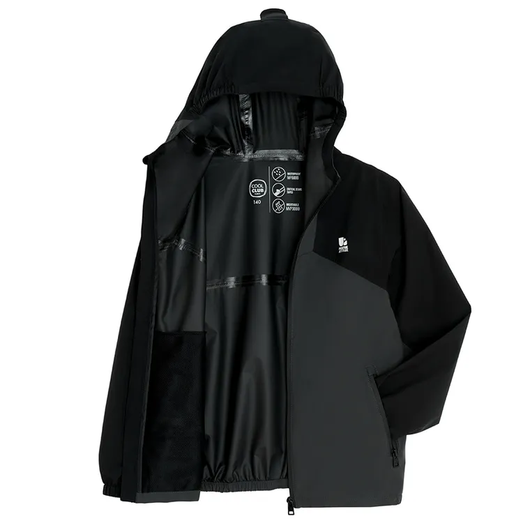 Cool Club, Geaca de ploaie cu gluga pentru baieti, granit