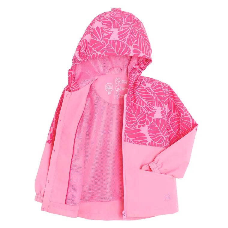 Cool Club, Geaca de ploaie cu gluga pentru fete, roz