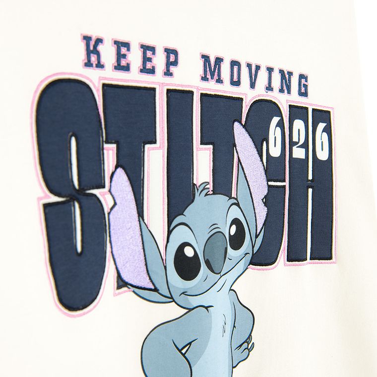 Cool Club, Hanorac cu gluga pentru fete, cu capse, alb, imprimeu Lilo si Stitch