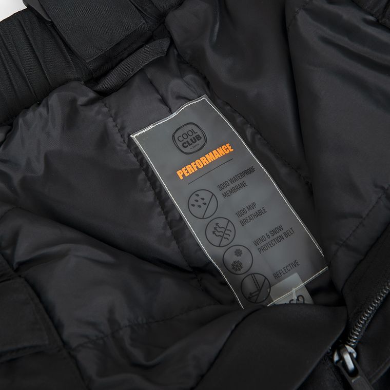 Cool Club, Pantaloni de schi pentru baieti, negru