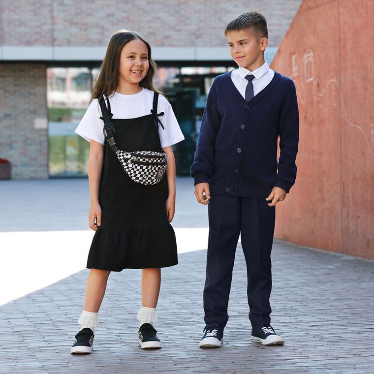 Cool Club, Pantaloni din material textil pentru baieti, bleumarin