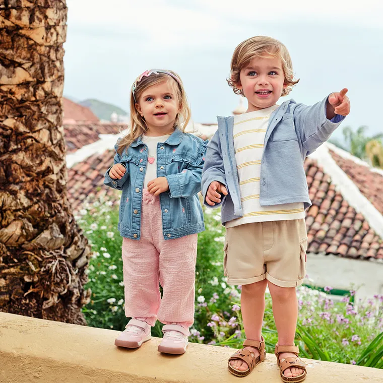 Cool Club, Pantaloni din material textil pentru fete, muselina, roz