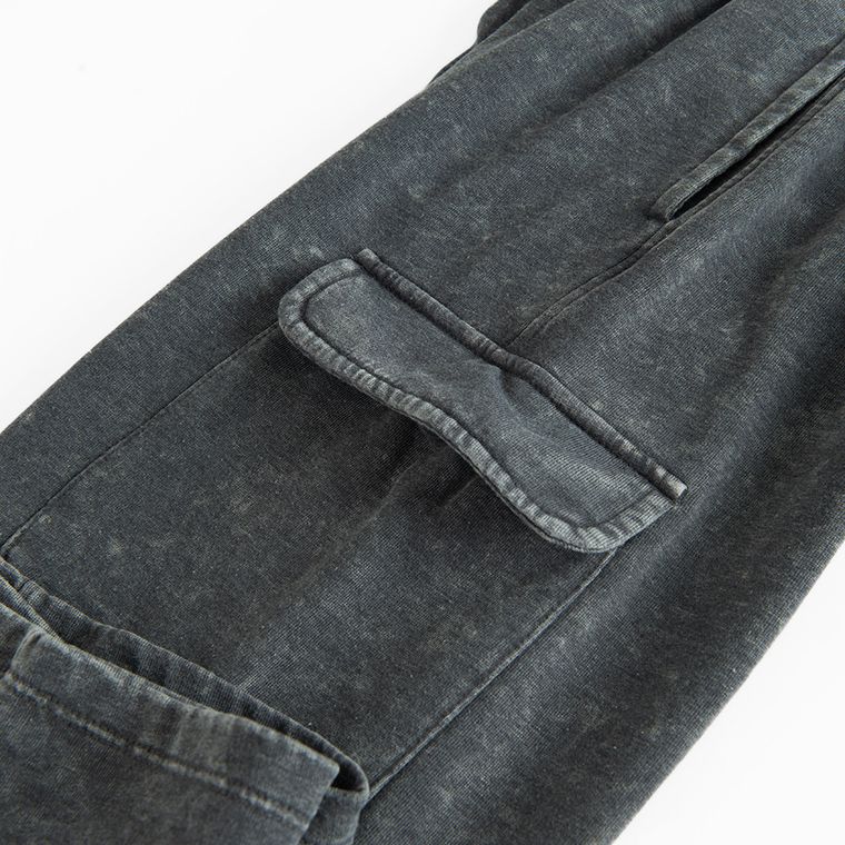 Cool Club, Pantaloni trening pentru fete, wide, granit