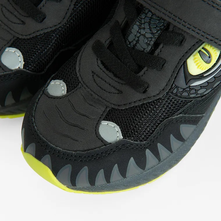 Cool Club, Pantofi sport pentru baieti, negru, talpa cu leduri