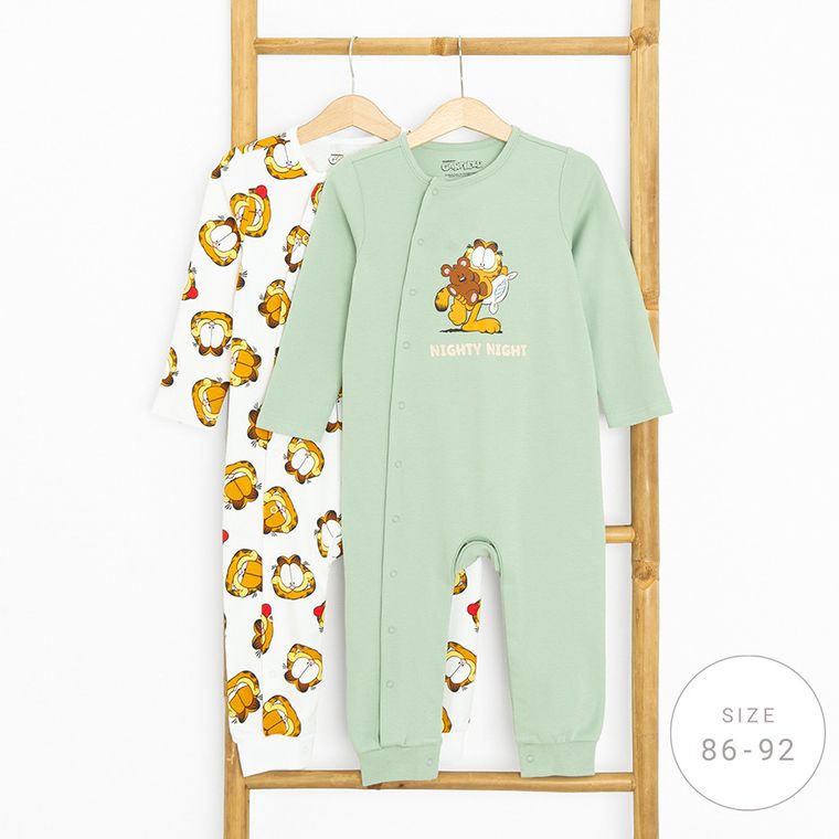 Cool Club, Pijama tip salopeta pentru baieti, mix, set, 2 buc., imprimeu Garfield