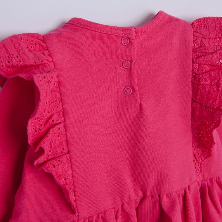 Cool Club, Rochie cu maneca lunga pentru fete, roz