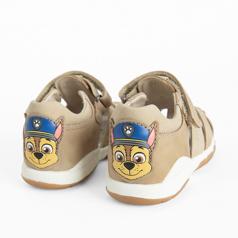 Cool Club, Sandale pentru baieti, maro, parfumati, talpa Bio-Flex, imprimeu Paw Patrol