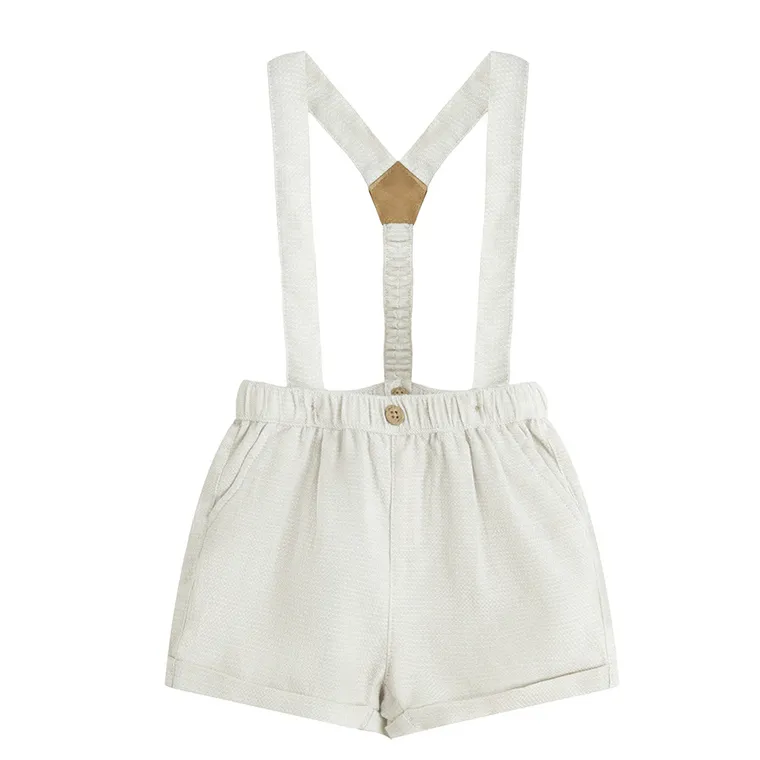 Cool Club, Set pentru baieti, Body cu maneca lunga, muselina, Pantaloni scurti, Bretele, mix