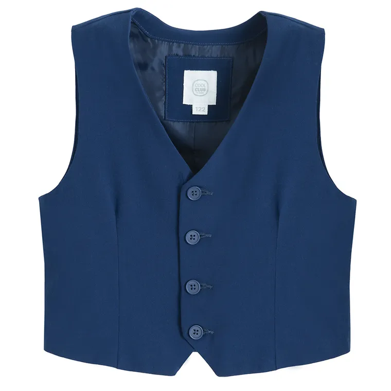 Cool Club, Set pentru baieti, Camasa cu maneca lunga, Vesta, mix