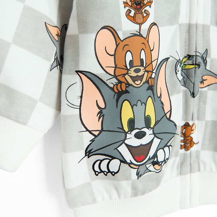 Cool Club, Set pentru baieti, Tricou, Bluza cu fermoar, Pantaloni trening, mix, imprimeu Tom & Jerry