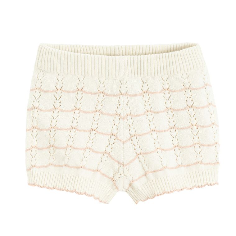 Cool Club, Set pentru fete, Bluza cu maneca scurta, Pantaloni scurti, ecru