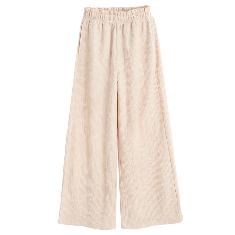 Cool Club, Set pentru fete, Bluza fara maneci, Pantaloni din textil, bej