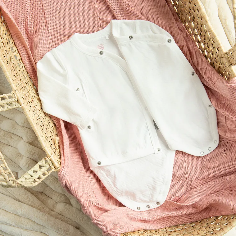 Cool Club, Set pentru fete, Body cu maneca lunga, Pantaloni, Bluza cu capse, alb