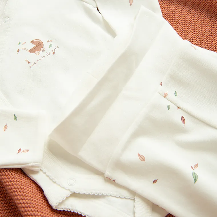 Cool Club, Set pentru fete, Body cu maneca lunga, Pantaloni cu botosei, Caciula, alb