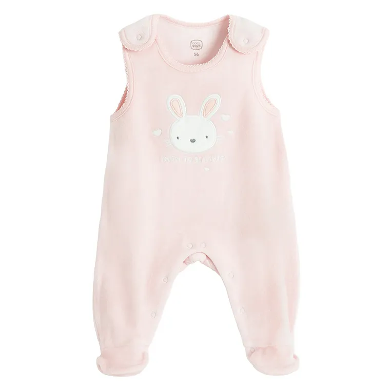 Cool Club, Set pentru fete, Body cu maneca lunga, Salopeta cu botosei, mix