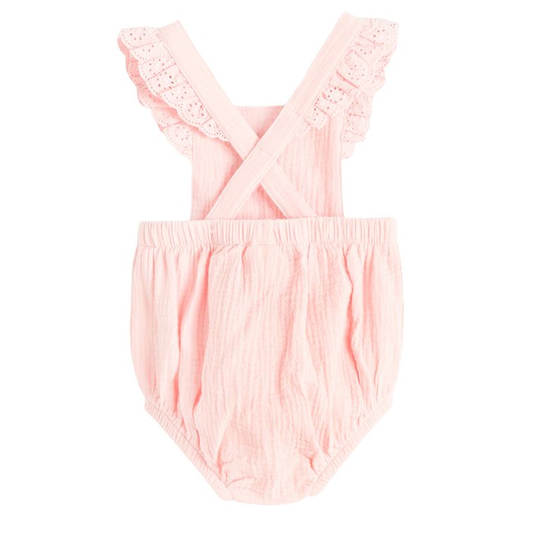 Cool Club, Set pentru fete, Body cu maneca scurta, Salopeta scurta, Pantaloni scurti, bloomers, muselina, mix