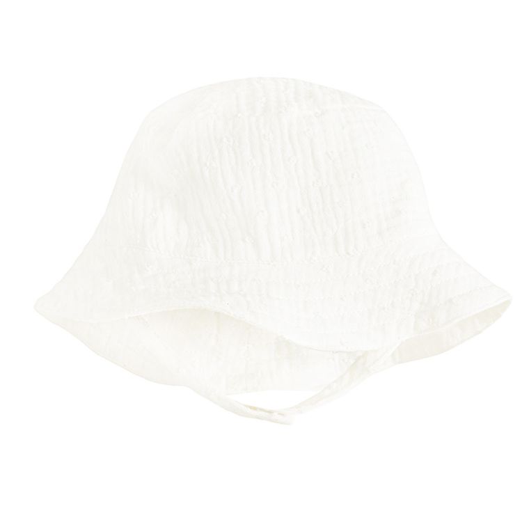 Cool Club, Set pentru fete, Body-rochie cu maneca scurta, Palarie, muselina, alb