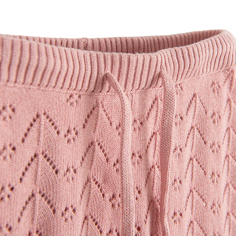 Cool Club, Set pentru fete, din tricot, Bluza cu maneca lunga, Pantaloni, roz