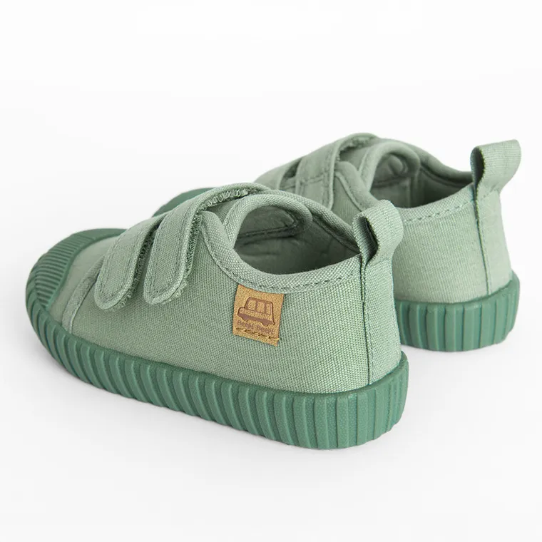 Cool Club, Tenisi pentru bebelusi, verde, talpa Barefoot