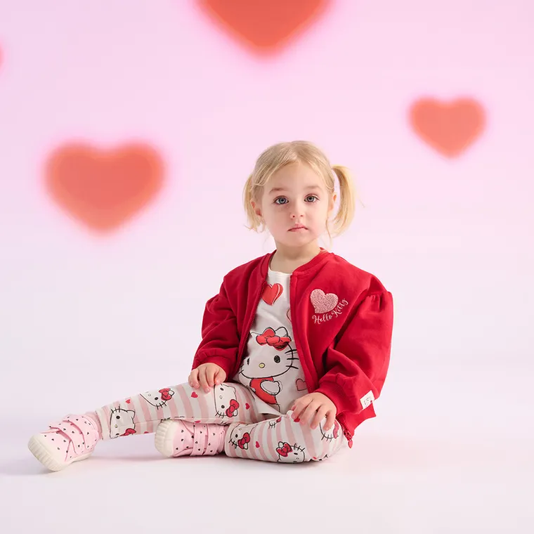 Cool Club, Tenisi pentru fete, roz, talpa Barefoot, imprimeu Hello Kitty