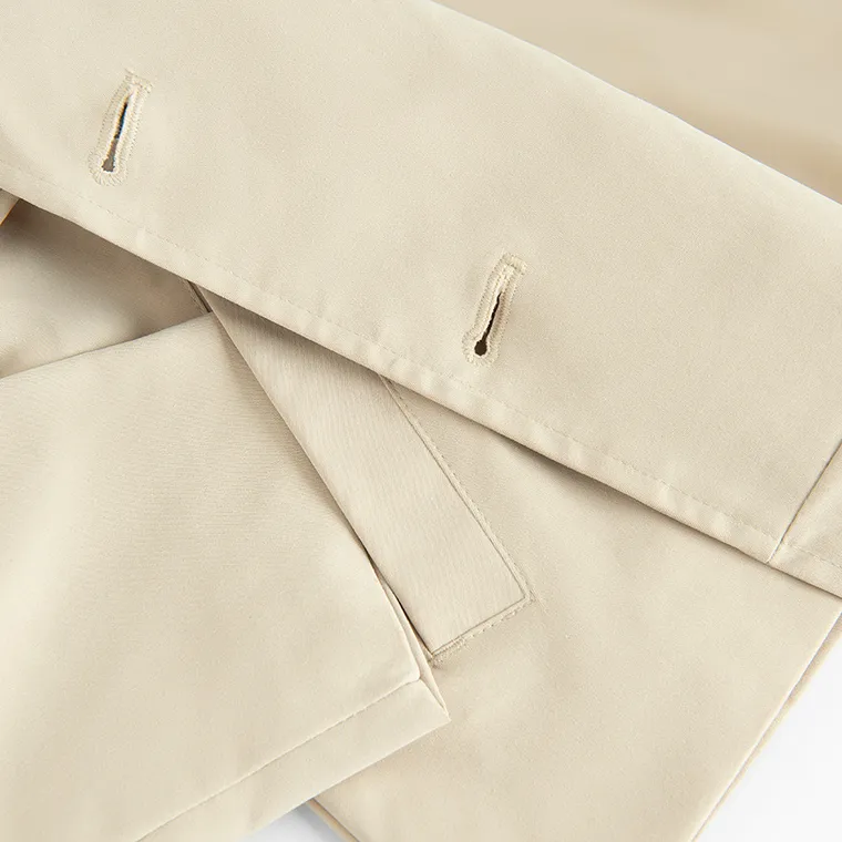 Cool Club, Trenci pentru fete, cropped, bej