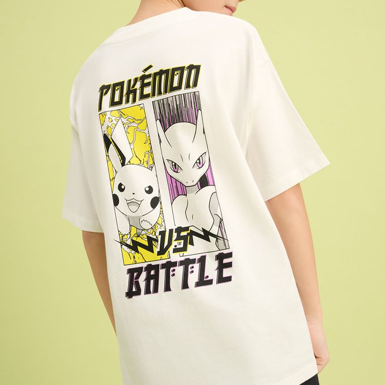 Cool Club, Tricou pentru baieti, alb, imprimeu Pokemon
