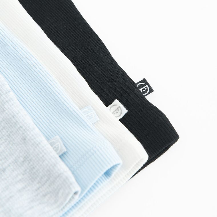 Cool Club, Tricou pentru fete fara maneci, din tricot striat, mix, set, 4 buc.