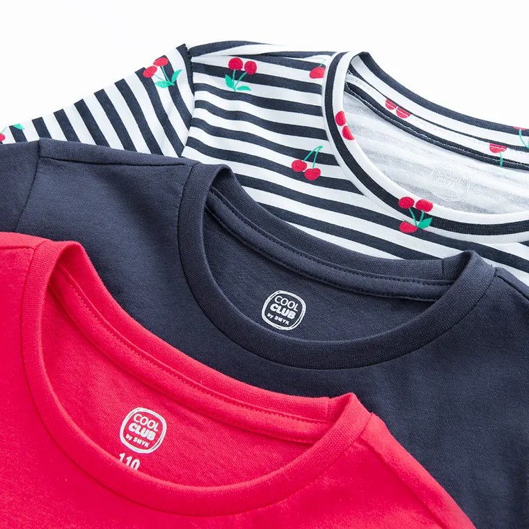 Cool Club, Tricou pentru fete, mix, set, 3 buc.