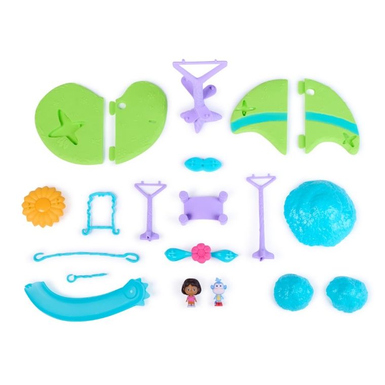 Dora, Mini parc de aventuri in jungla, set de figurine