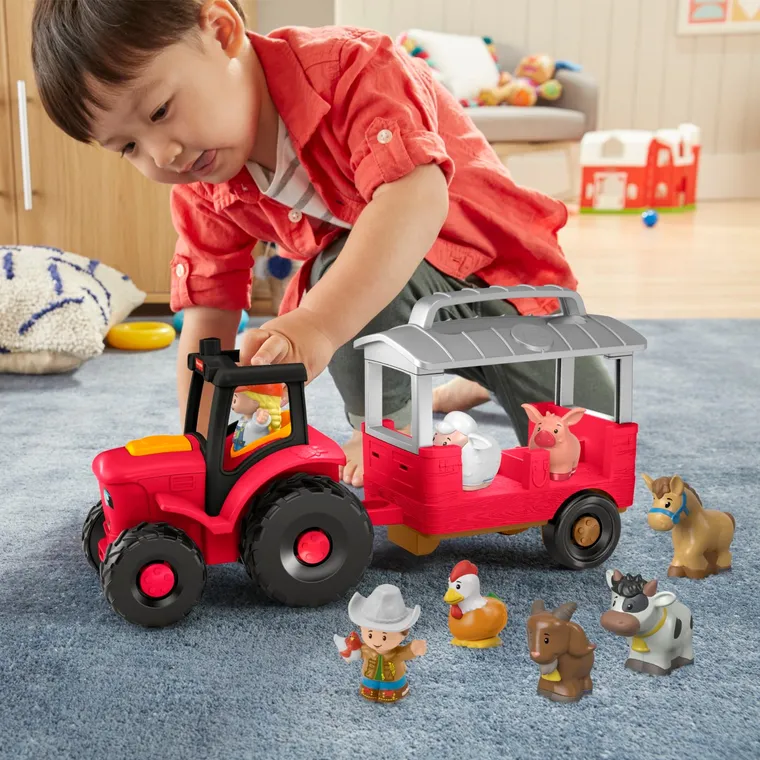 Fisher-Price, Little People, Tractor, set de joaca