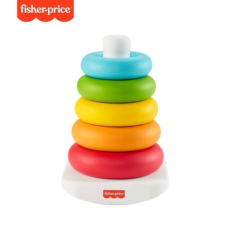 Fisher-Price, Piramida din inele, jucarie ecologica pentru bebelusi