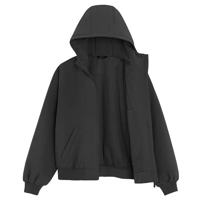 Geaca de tranzitie oversize cu gluga NOWEAR
