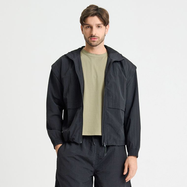 Geaca de vant cu maneci detasabile unisex NOWEAR