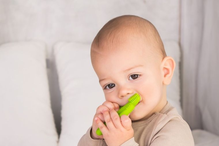 GiliGums, Cactus, jucarie dentitie din silicon, verde