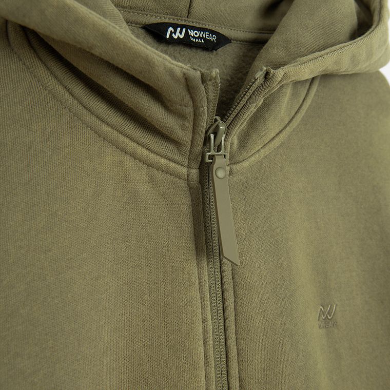 Hanorac cu fermoar si croiala oversize NOWEAR