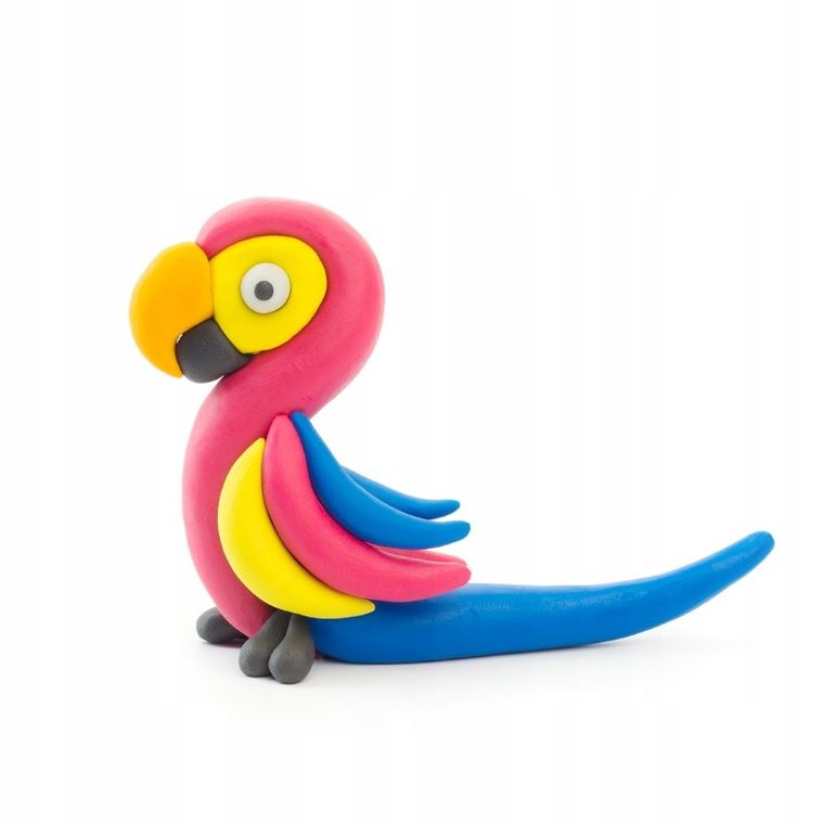Hey Clay, Birds, set creativ, 18 cutii de plastilina