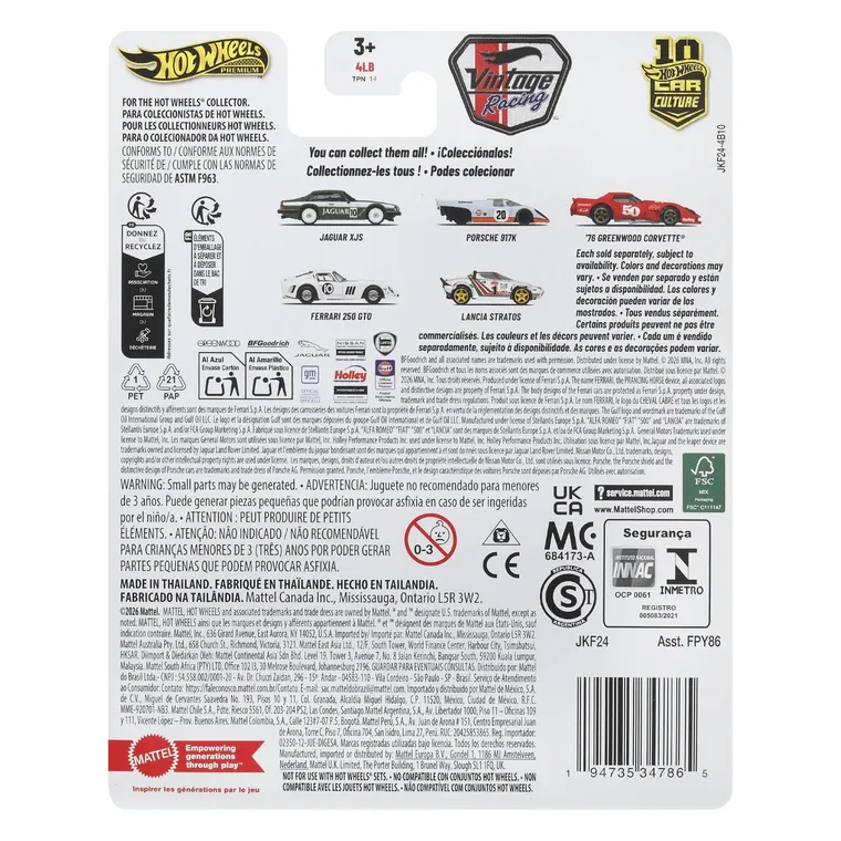 Hot Wheels, Car Culture, '76 Greenwood Corvette, masina Premium, scara 1:64, JKF24