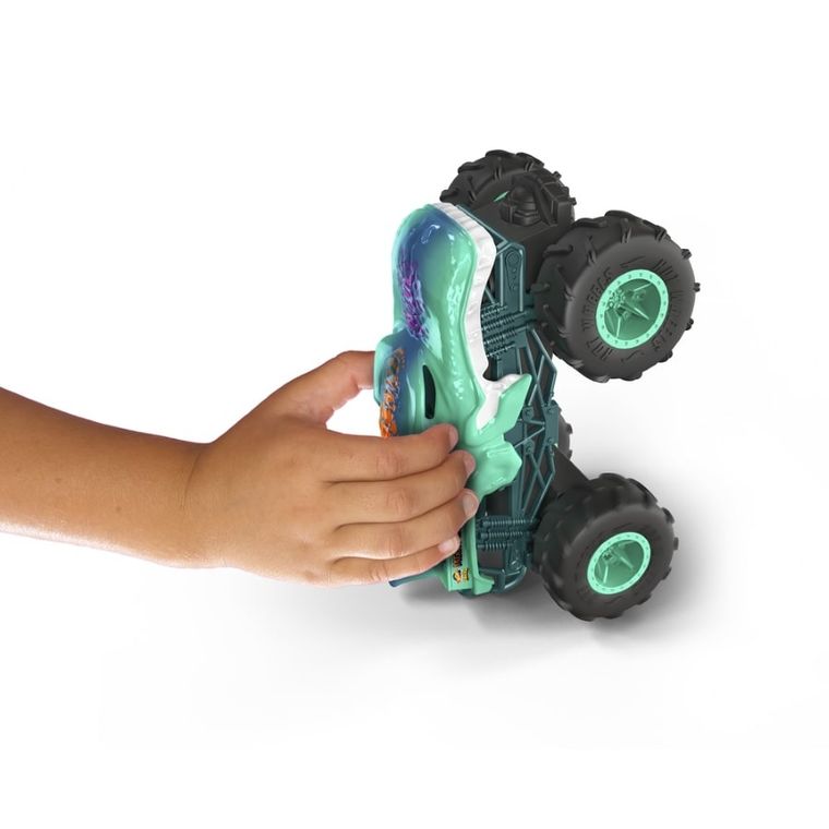 Hot Wheels, Monster Trucks RC, Mega Wrex, masina cu telecomanda, scara 1:24