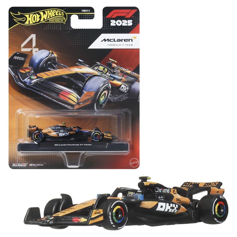 Hot Wheels, Premium, Formula 1, McLaren Formula 1 Team (#4), masina, JKD88